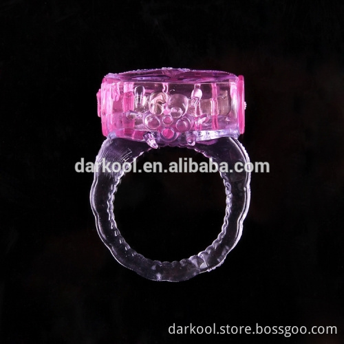 C010/Hot selling sex toy for men comfortable vibrating rubber penis cock ring